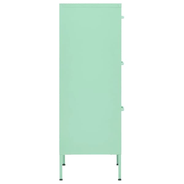 vidaXL skab mintgrøn 42,5x35x101,5 cm stål