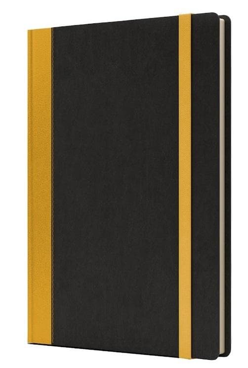 B5 Pro L line notesbog sort/gul