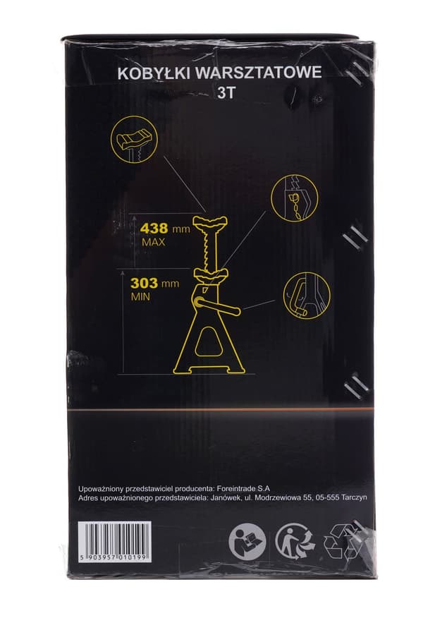 3T bilpallbockar 303-438MM KD3183