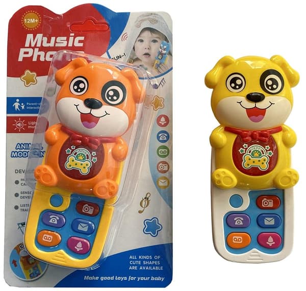 Musiktelefon för småbarn, hund