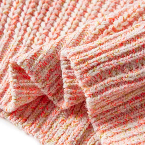 Barnstickad kofta, blandad rosa, 104