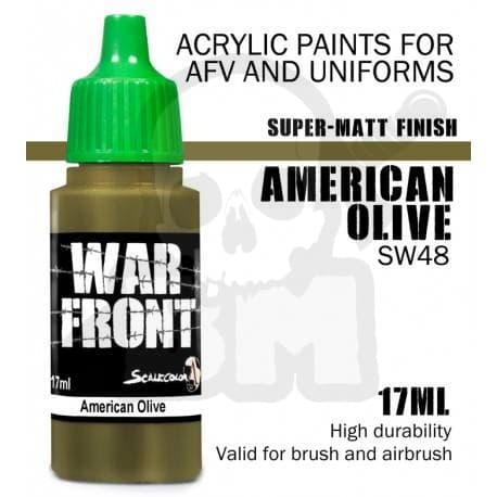 SW-48-mittakaavan väri War Front American Olive