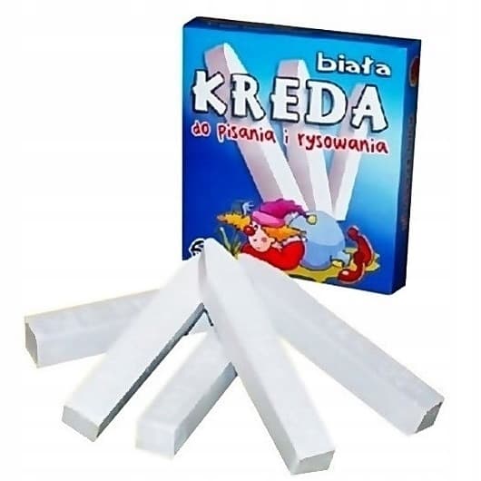 HVID KRIDT 6 STIKKER B2 0028