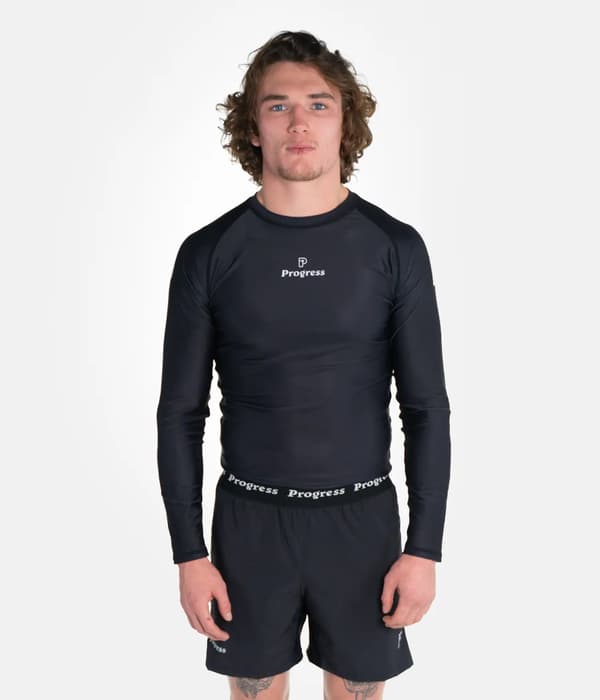 Progress Herr Rashguard Långärmad Academy Svart M