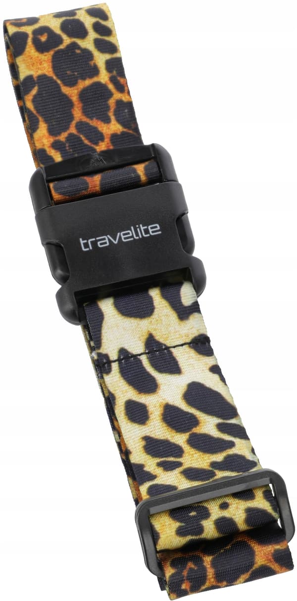 G25 TRAVELITE leopardväska säkerhetsbälte, justerbart, max 210 cm