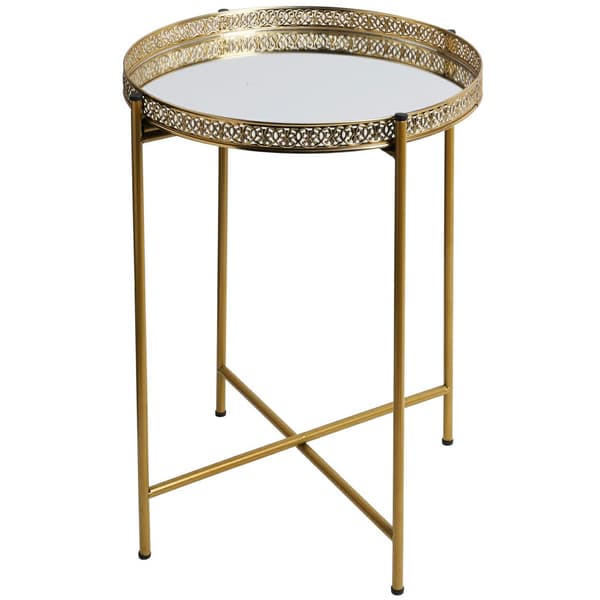 Sidebord i guldmetal 36xh47 cm
