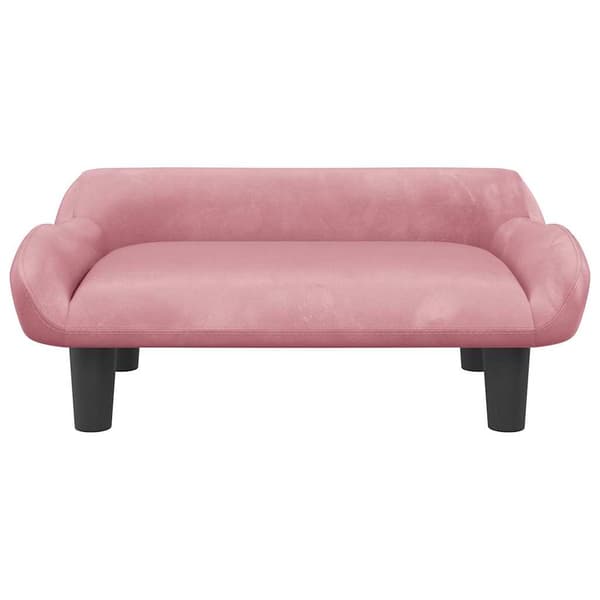 vidaXL Barnsoffa, rosa, 70x40x24 cm, sammet