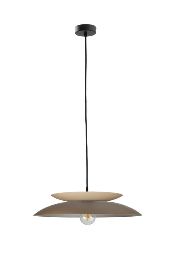 Hänglampa 1xE27 Ferro Brown/Latte