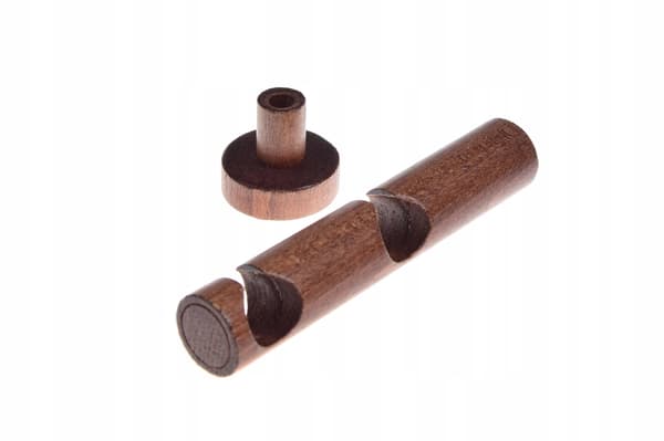 Dobbelt træbeslag til gardinstang diameter 20 mm Elletræ 2 stk.