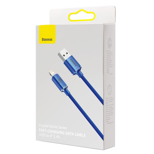 USB - Lightning-kabel för snabbladdning och dataöverföring 1,2 m blå