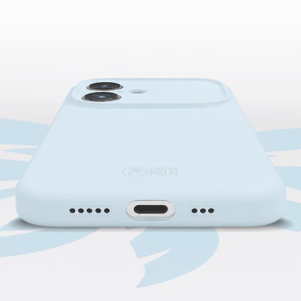 UrbanPalm iPhone 17 Silikone Etui til MagSafe, Dueblå