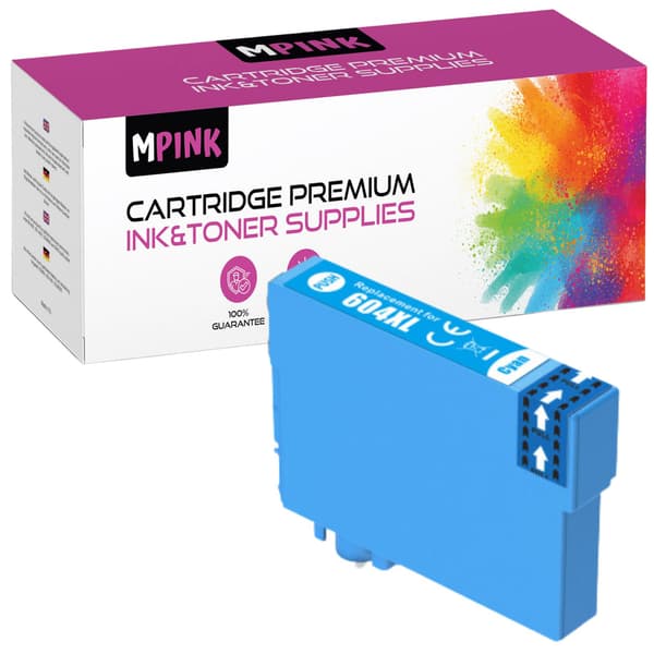 Epson GP-E604XL C cyan - kompatibel blæk