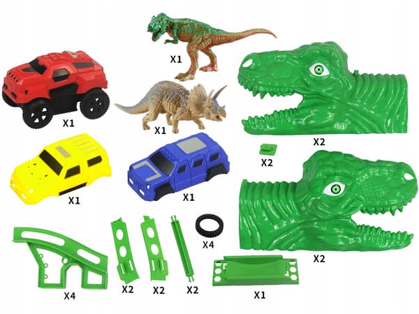 Stor flexibel dinosauriebilbana 120 bitar