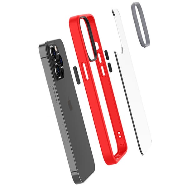 ERBORD Hybridskal till iPhone 13 Pro, röd