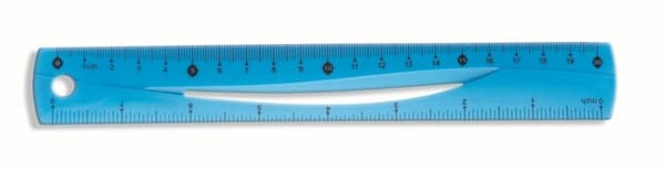 Blå lineal 20 cm BL020-NB