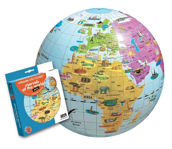 Globe-pallo 42 cm. Maailman ihmeet