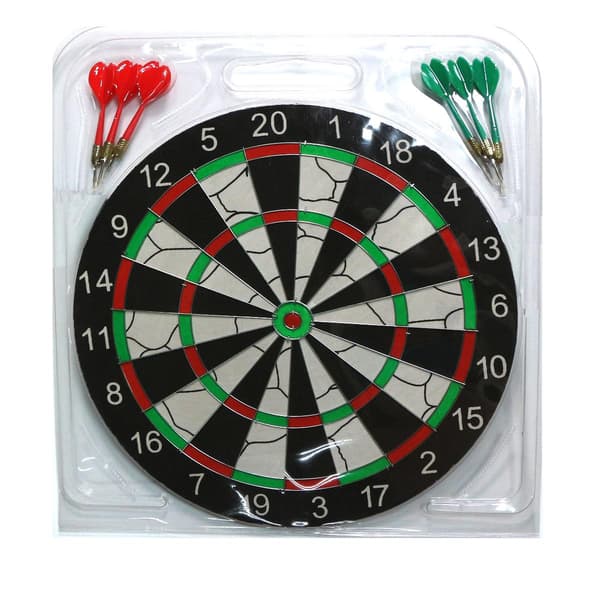 MASTER Dartskive i flockingpapir 37 cm - Dobbeltsidet