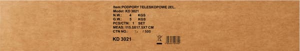 Teleskopstöd 115-290 cm KD3021