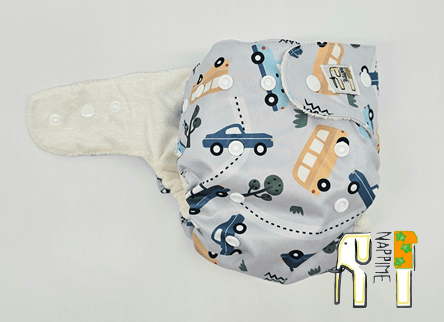 NappiMe MINI POCKET BAMBUS BILER Vaskbare bleer