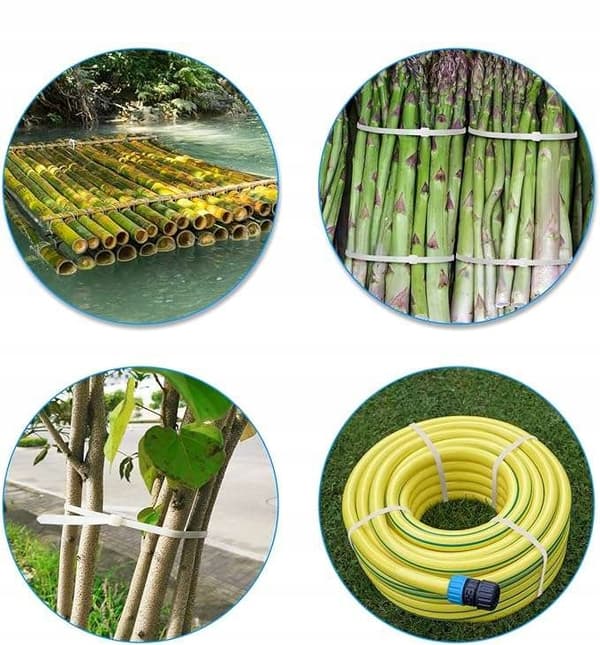 Nylon kabelbindere 45 cm hvide 100 stk.