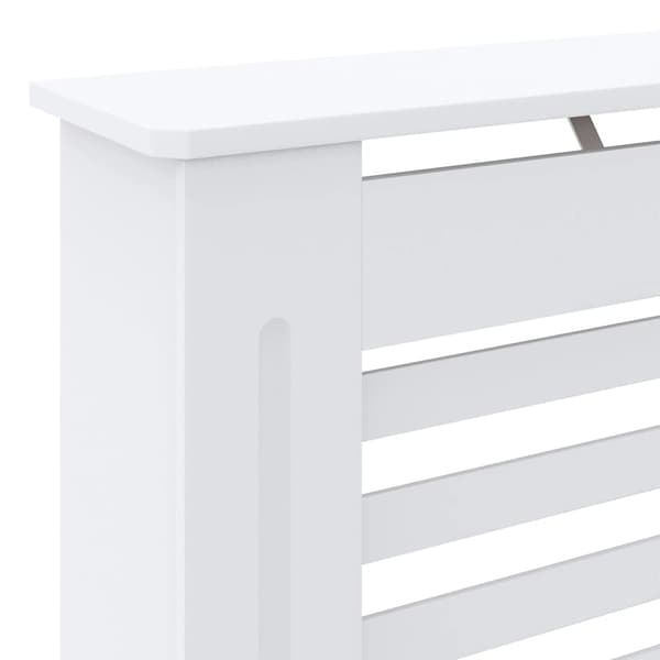 vidaXL Radiatorskydd, MDF, Vit, 78 cm