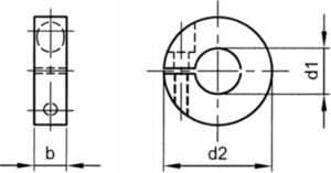 Klemring 30x56x12 mm