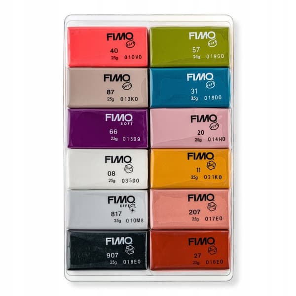 FIMO SOFT polymerlera set 12 x 25g Modemassa