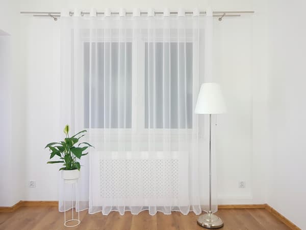 Valmis voile-verho silmukoilla 400x250cm