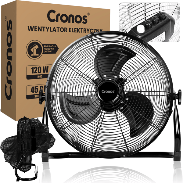 Cronos KYT-30D1 Gulvventilator Sort