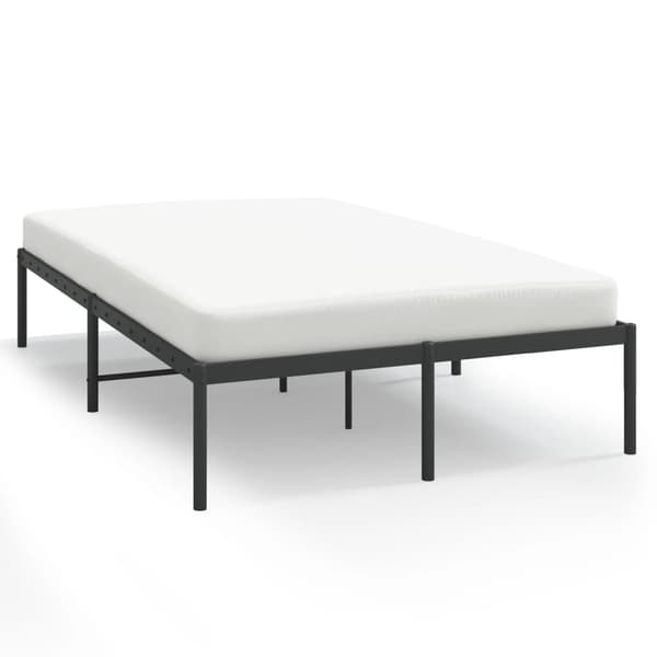 vidaXL metalsengestel sort 120x190 cm