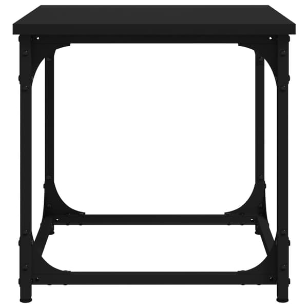 vidaXL sidebord, sort, 40x40x40 cm, træbaseret materiale