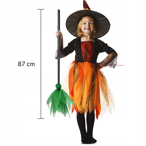 Heksekost Halloween-tilbehør 87 cm