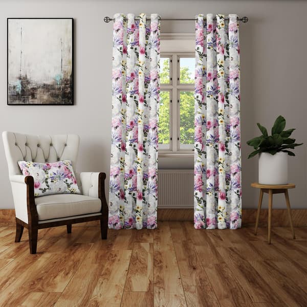 Gardin med snørehuller, print 010