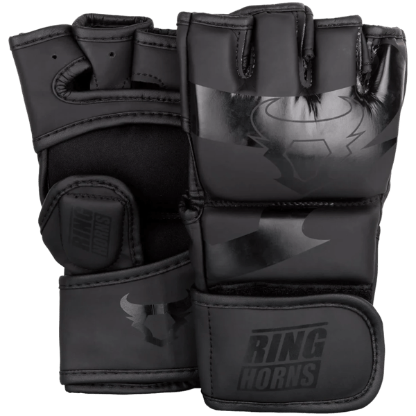 Ringhorns Charger MMA Handsker Sort/Sort S