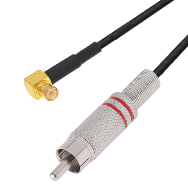 Pigtail MCX RA-stik / RCA-stik RG174 2m