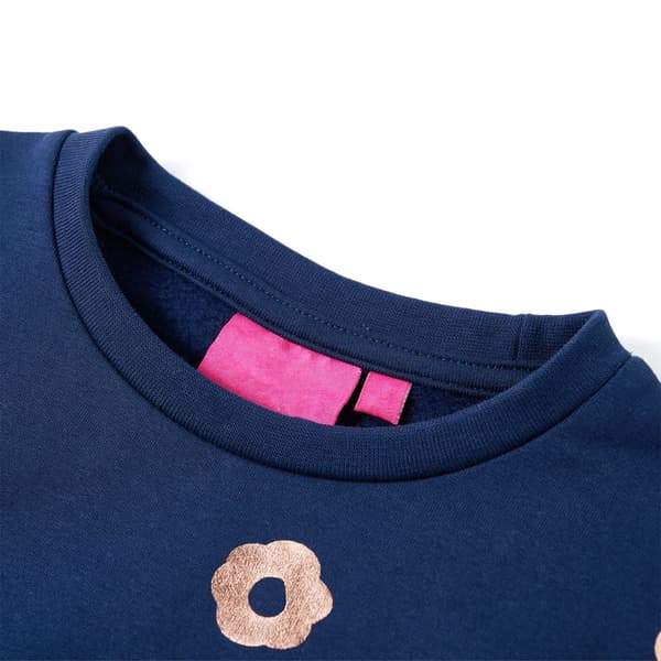 Børnesweatshirt, marineblå, 104