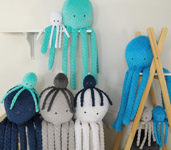 Suuri pehmolelu Octopus XXL - minttu