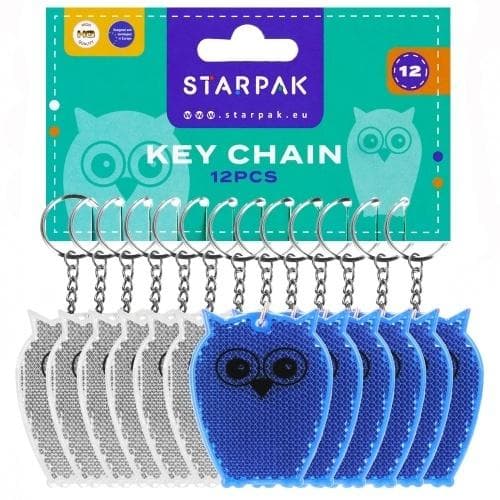 Pöllö heijastava avaimenperä 7cm (12 kpl)