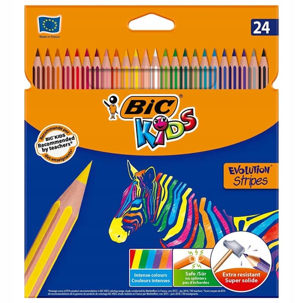 EVOLUTION STRIPES 24 FÄRGADE KRITOR 9133