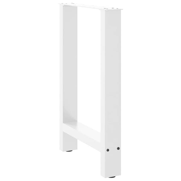 vidaXL sofabordsben, hvide, 2 stk., 60x(72-73) cm, stål