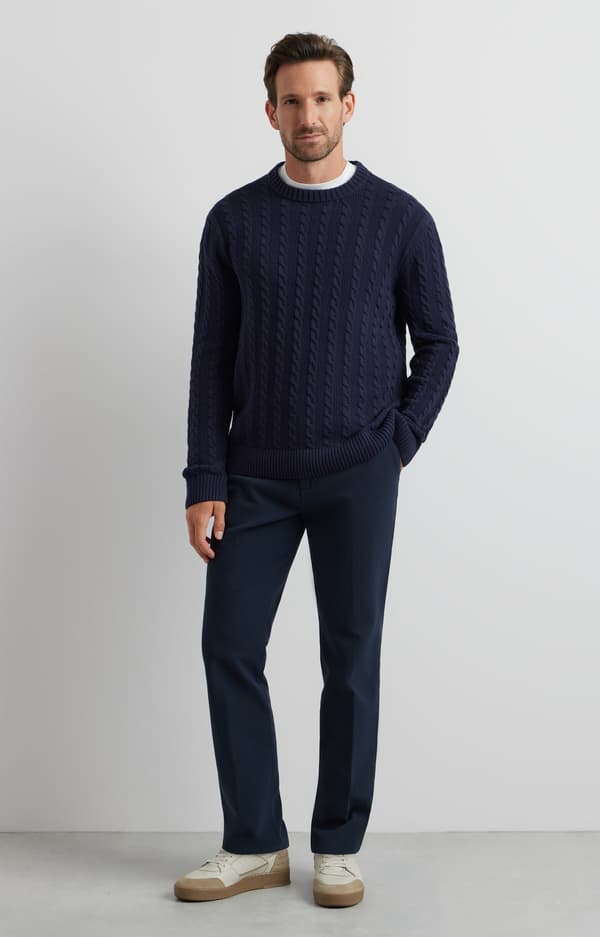 Kabelstrikket sweater M