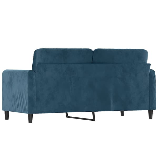 vidaXL 2-sitssoffa blå 140 cm klädd i sammet