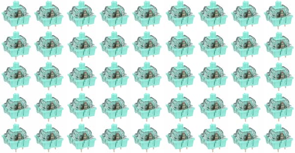 RK Sky Cyan Switch SWITCH 45 stk. til mekanisk tastatur