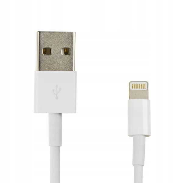 USB A til Lightning 8-bens 1A-kabel HD4 BOX 1 m hvid