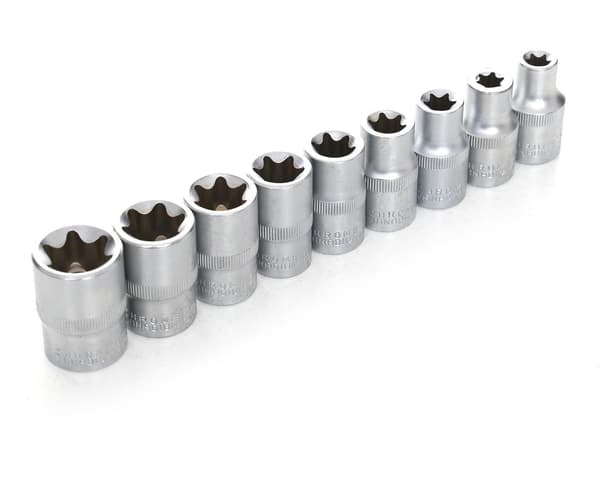 Torx-hylsysarja 9 osaa KD10227 Salkku!