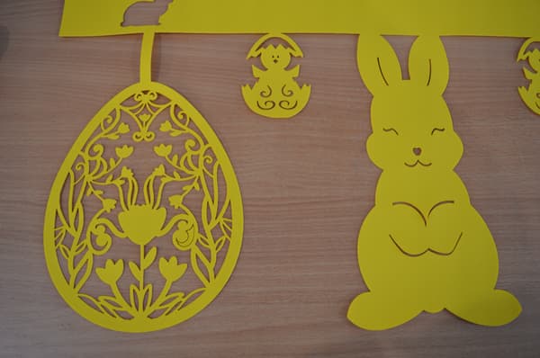 Kuvertgardin lambrequin EASTER GLAMOUR 60x40