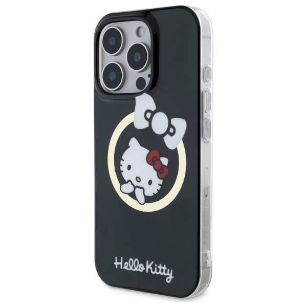 Hello Kitty IML Fun sløjfe Magsafe-etui til iPhone 16 Pro, sort/sort