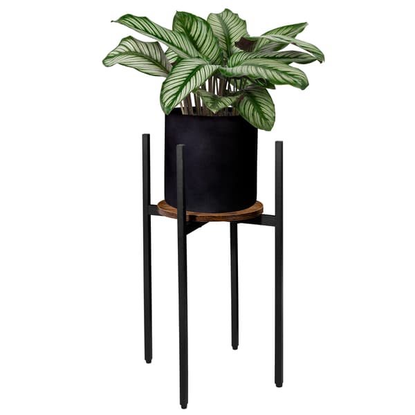 Torre Rustic loft stående blomsterstander 60 cm sort