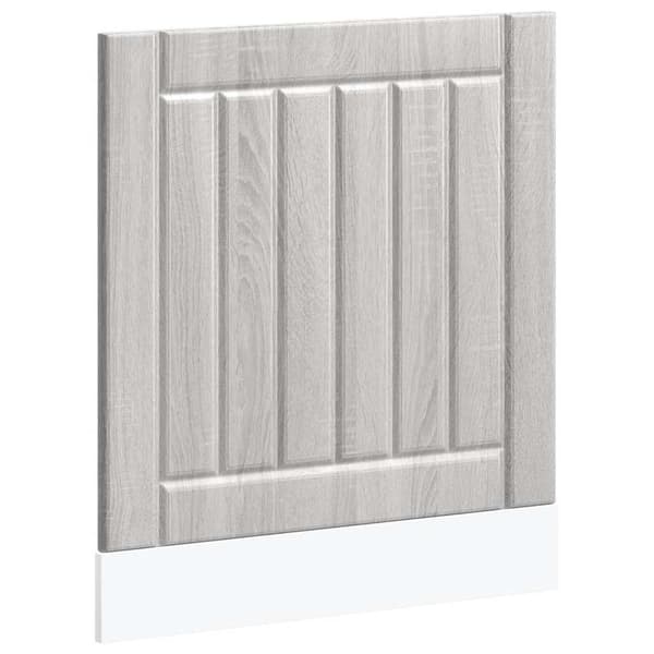 vidaXL opvaskemaskinepanel, Lucca, Sonoma grå eg