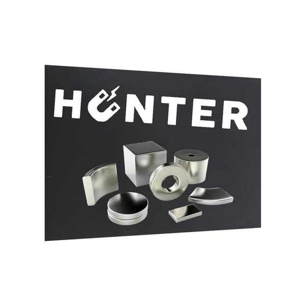 SORT MAGNETFOLIE, A4-ARK, 2 MM TYK - HUNTER